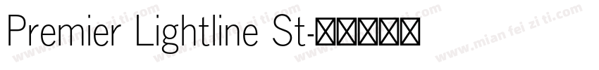 Premier Lightline St字体转换